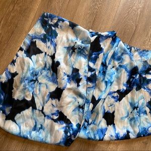 Calvin Klein Blue Foral Scarf